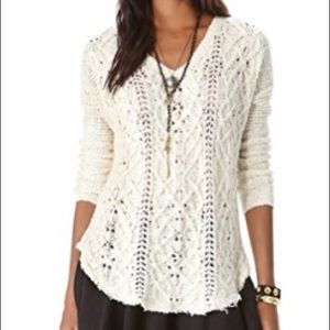 Free People Cross My Heart Pullover